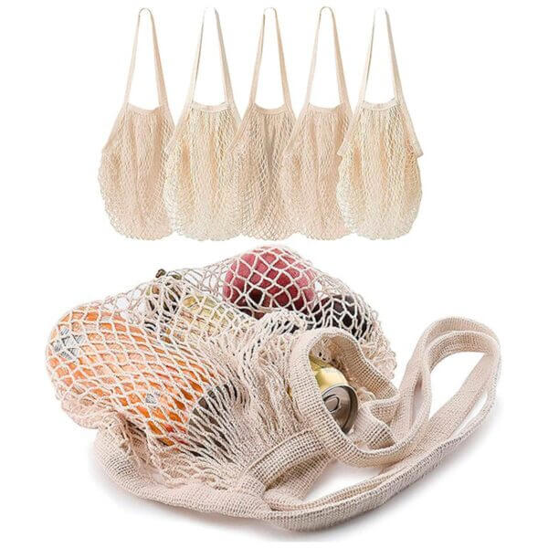 Bolsa de malla algodon organico