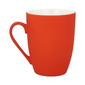 taza de ceramica roja