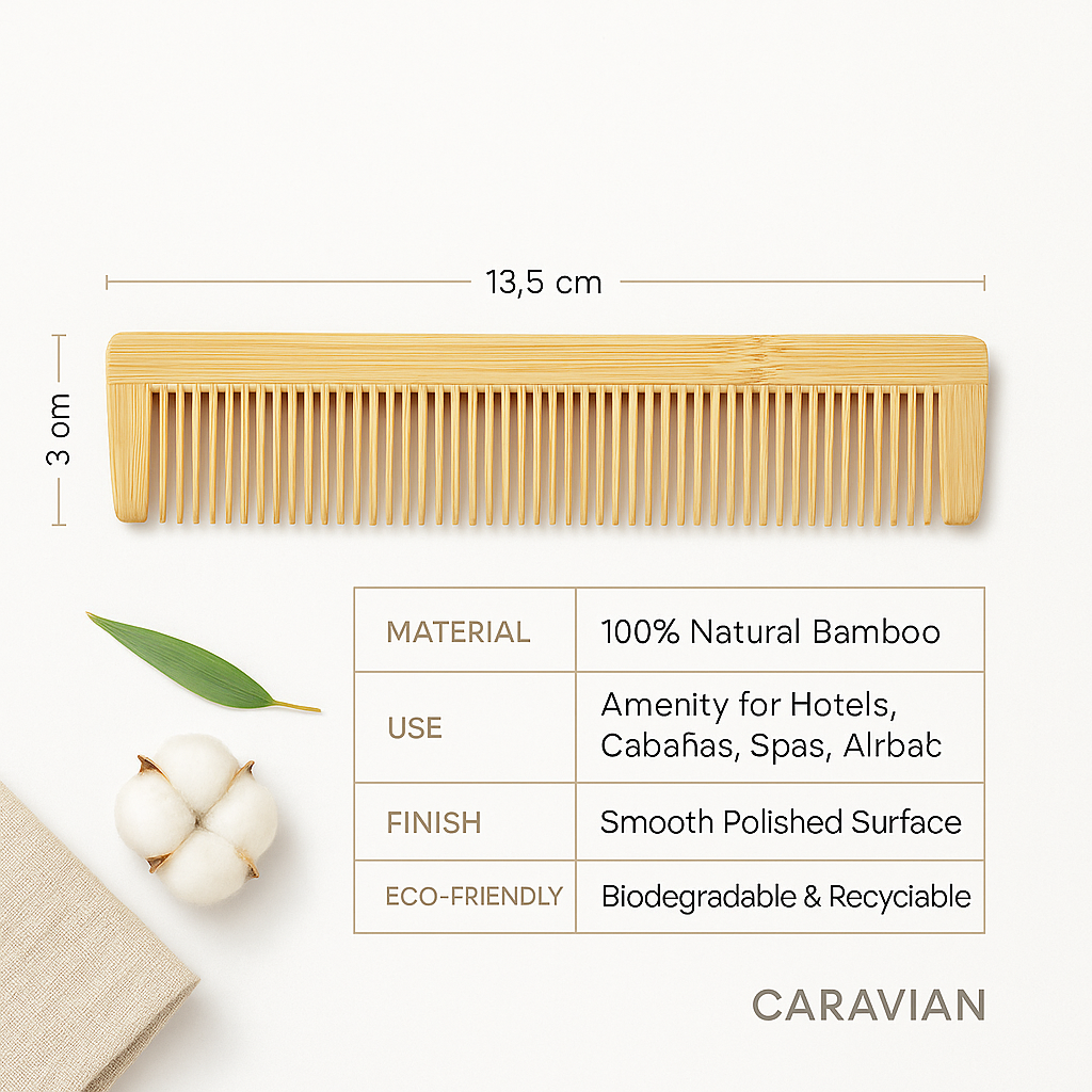 Amenidad hotelera de bambú Caravian Amenidad hotelera de bambú Caravian