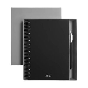 Set ejecutivo Agenda Diaria Lette 2027 con bolígrafo metálico y caja de regalo