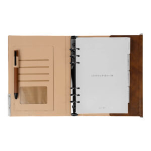 Set ejecutivo Agenda Semanal Premium 2027 con bolígrafo metálico y caja de regalo