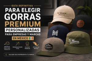 Guía para elegir gorras premium personalizadas en México