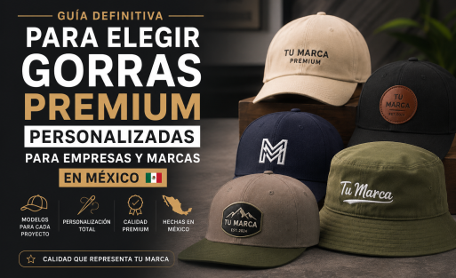 Guía para elegir gorras premium personalizadas en México